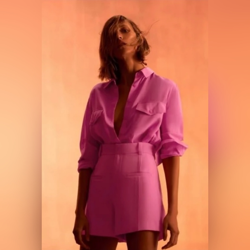 ZARA 2 PC Pink Shorts and Top